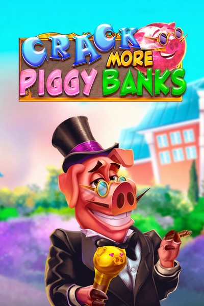 Cover van de gokkast Crack More Piggy Banks uit de lobby van Betrepublic, met spaarvarkens vol munten