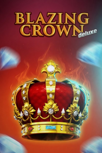 Cover van de gokkast Blazing Crown Deluxe uit de lobby van Casinova, met een vlammende kroon