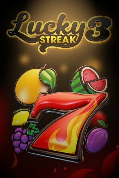 Cover van de gokkast Lucky Streak 3 uit de lobby van Casinova, met klassieke fruitsymbolen